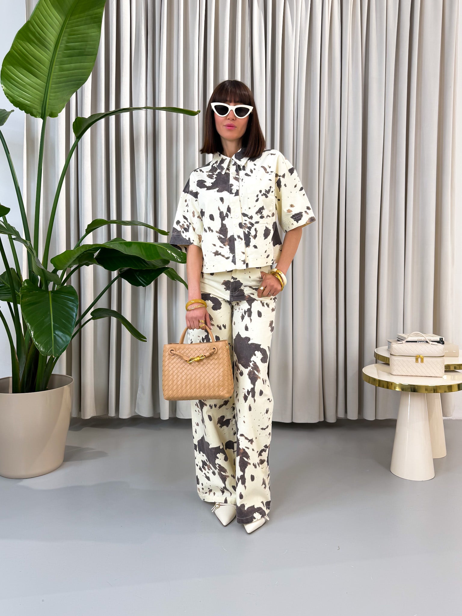 Jeans cow print