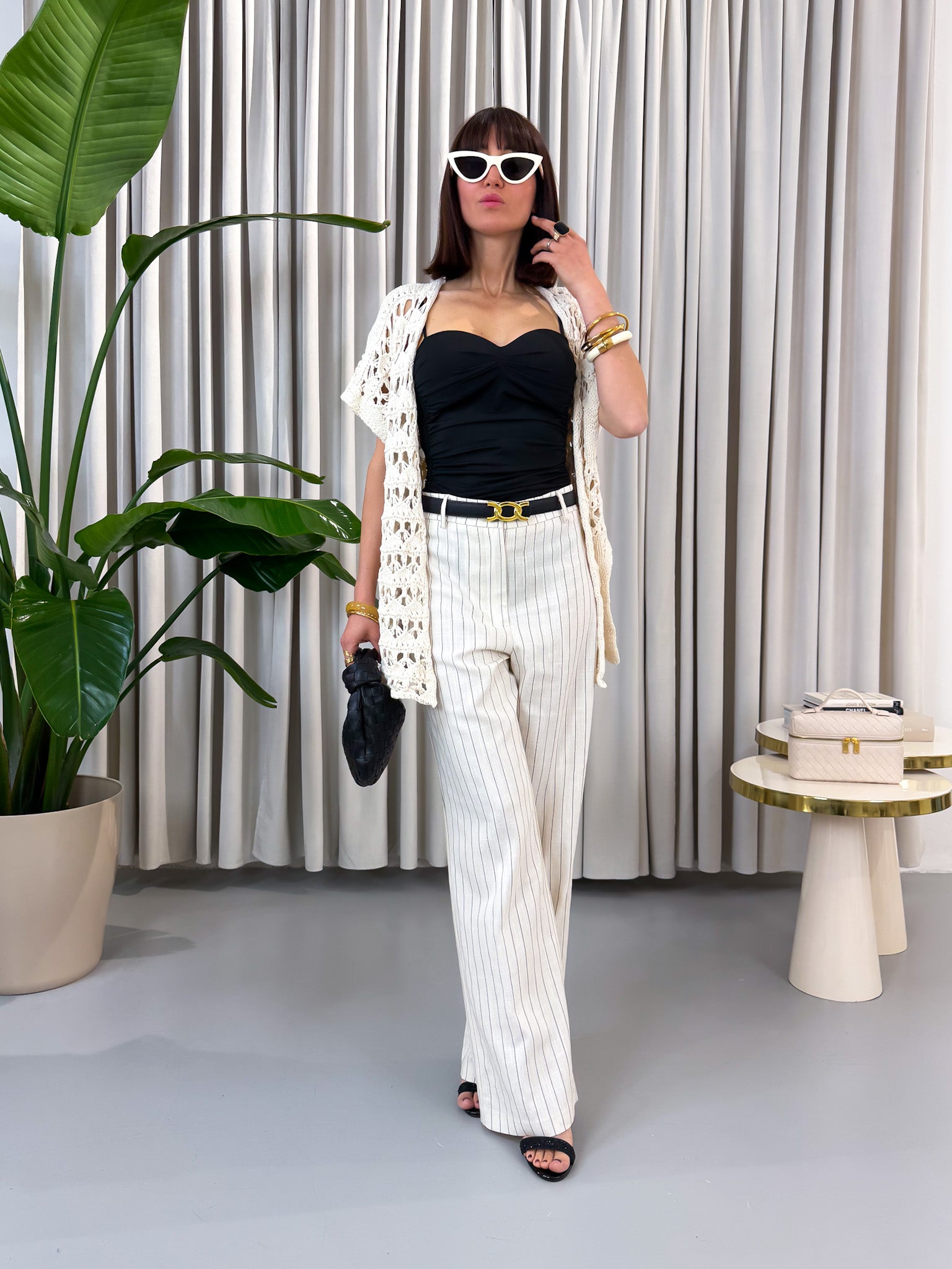 Pantalone sartoriale gessato