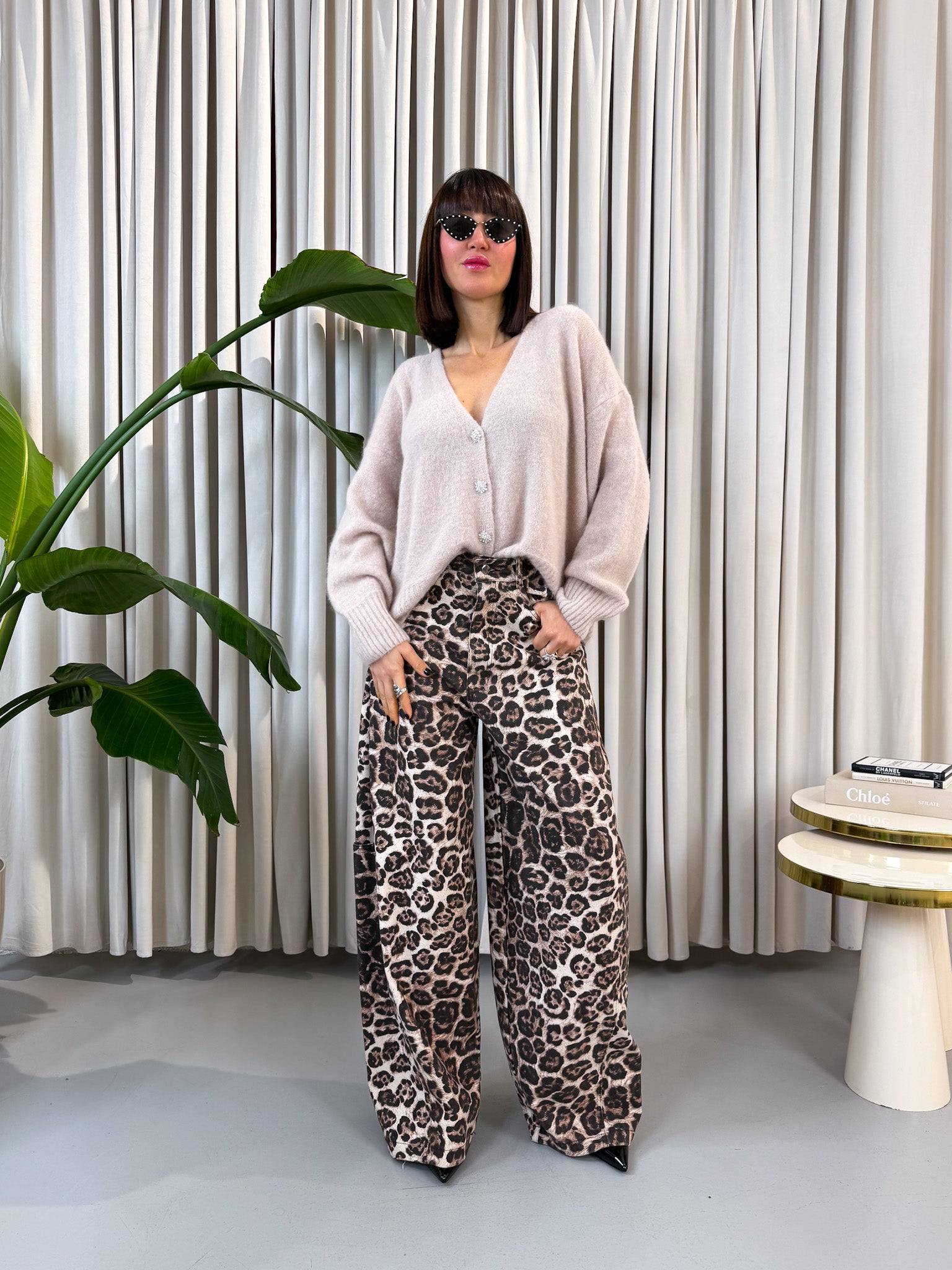 Cardigan alpaca beige