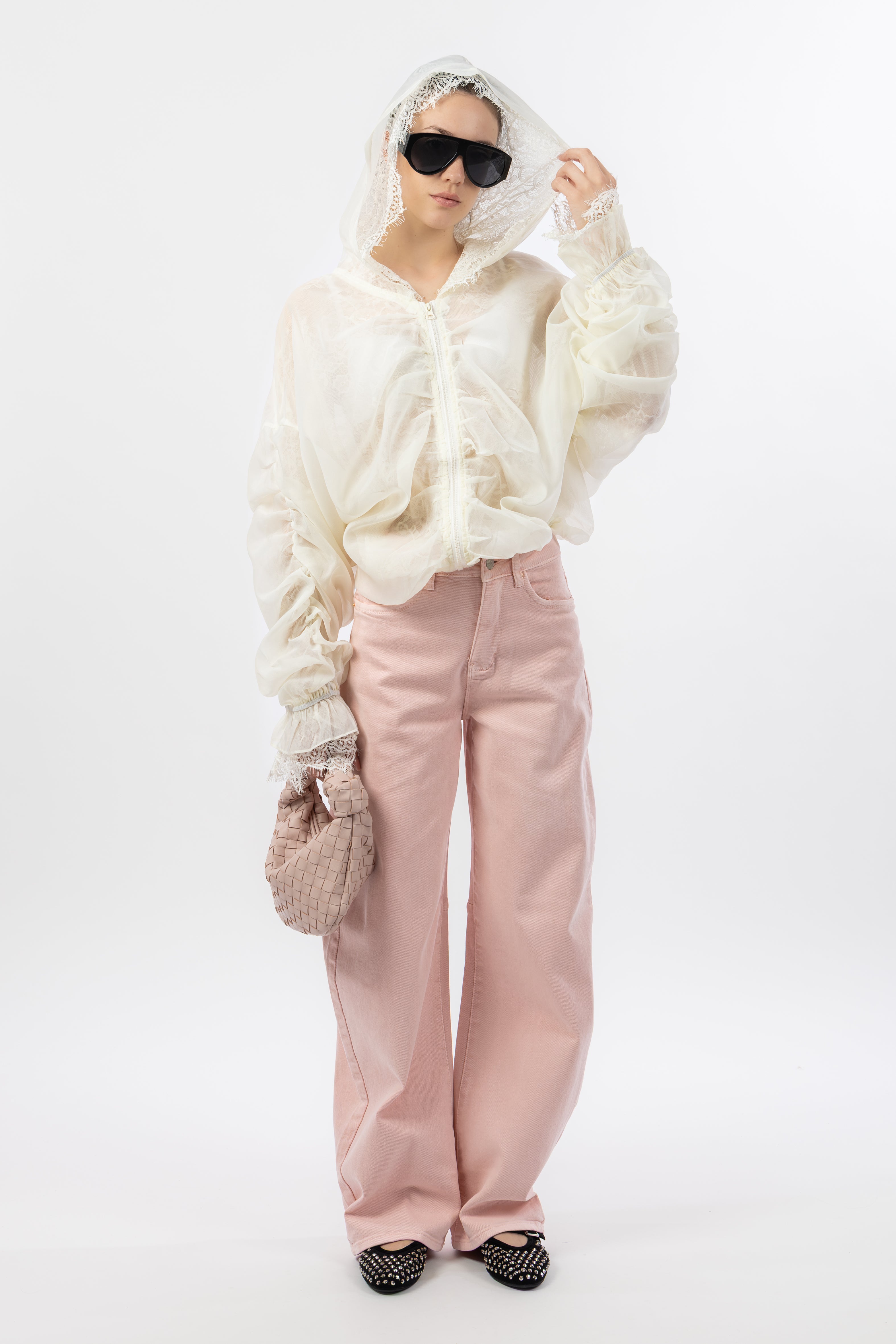 Jeans balloon rosa