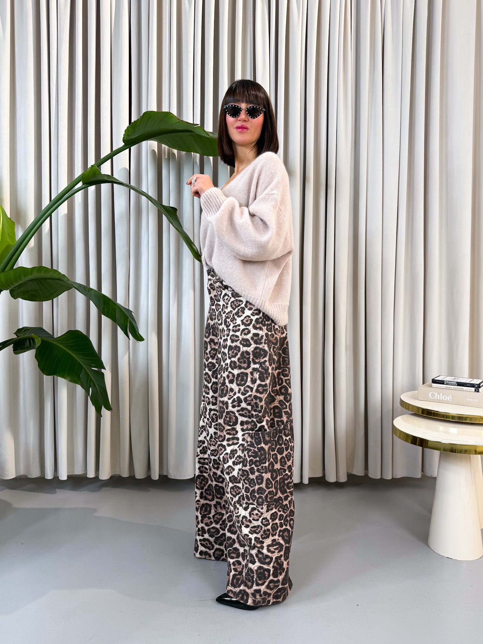 Cardigan alpaca beige