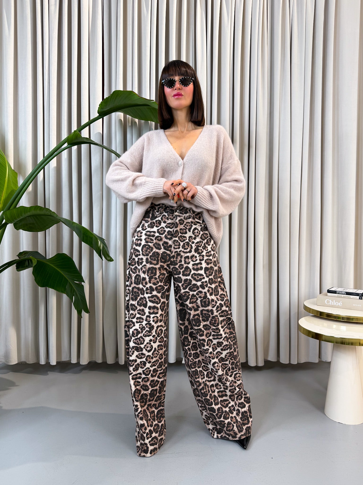 Cardigan alpaca beige