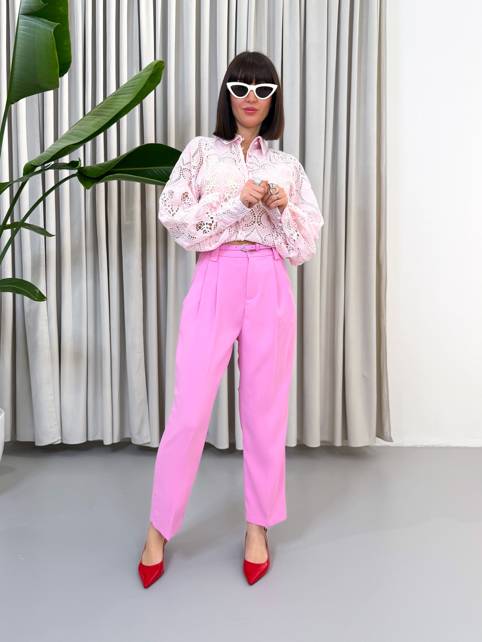 Pantalone regular fit bubble