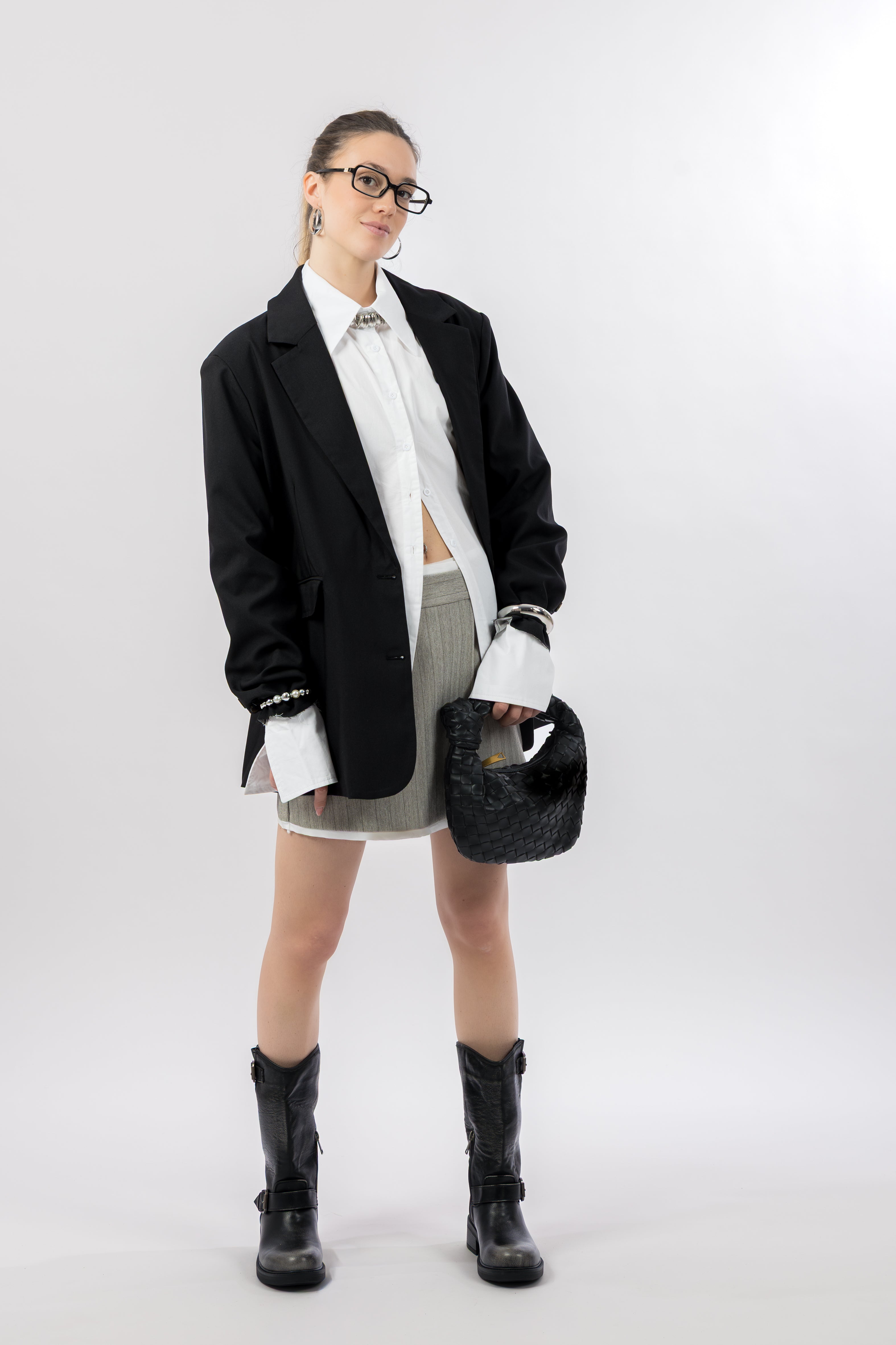 Blazer over nero