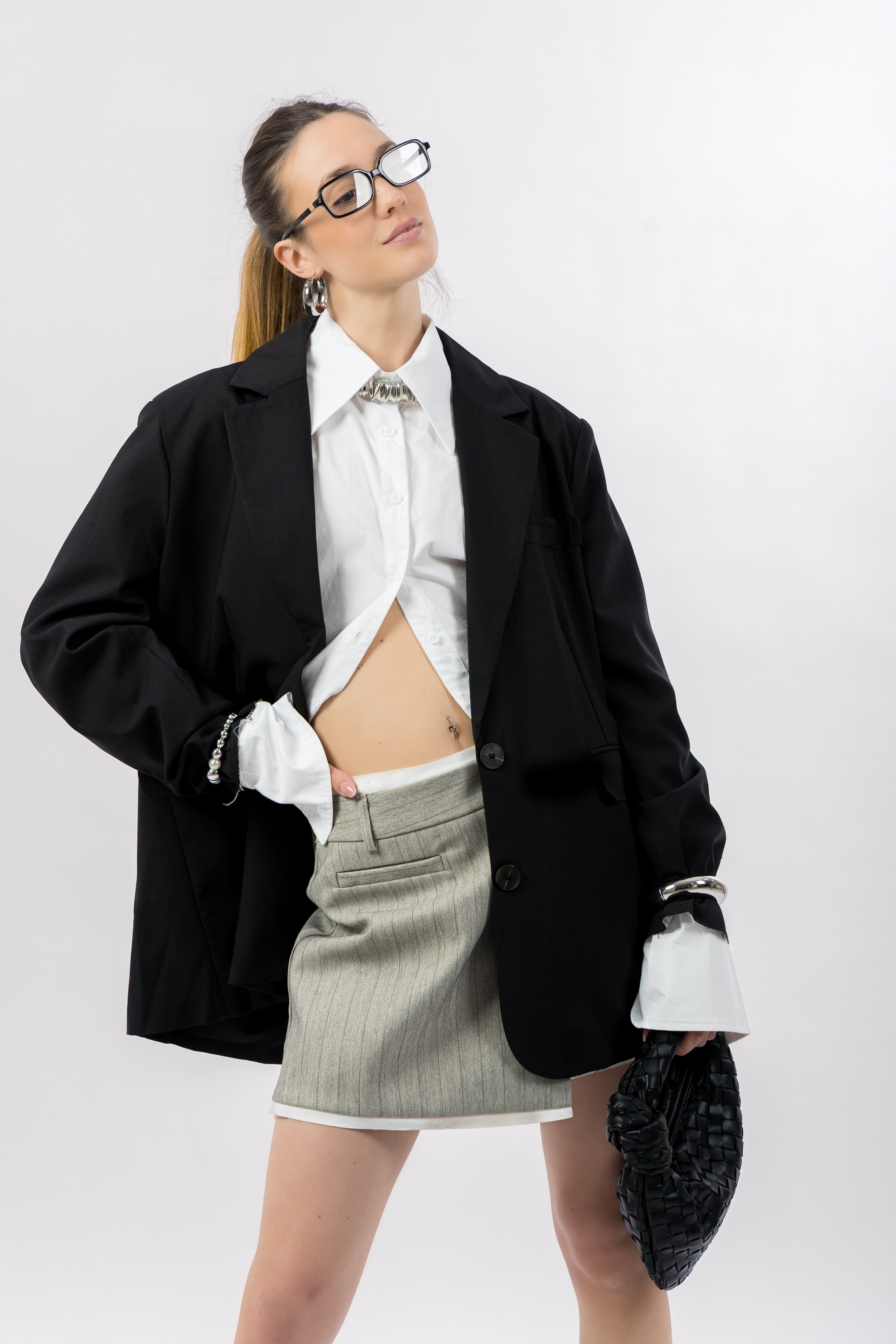 Blazer over nero