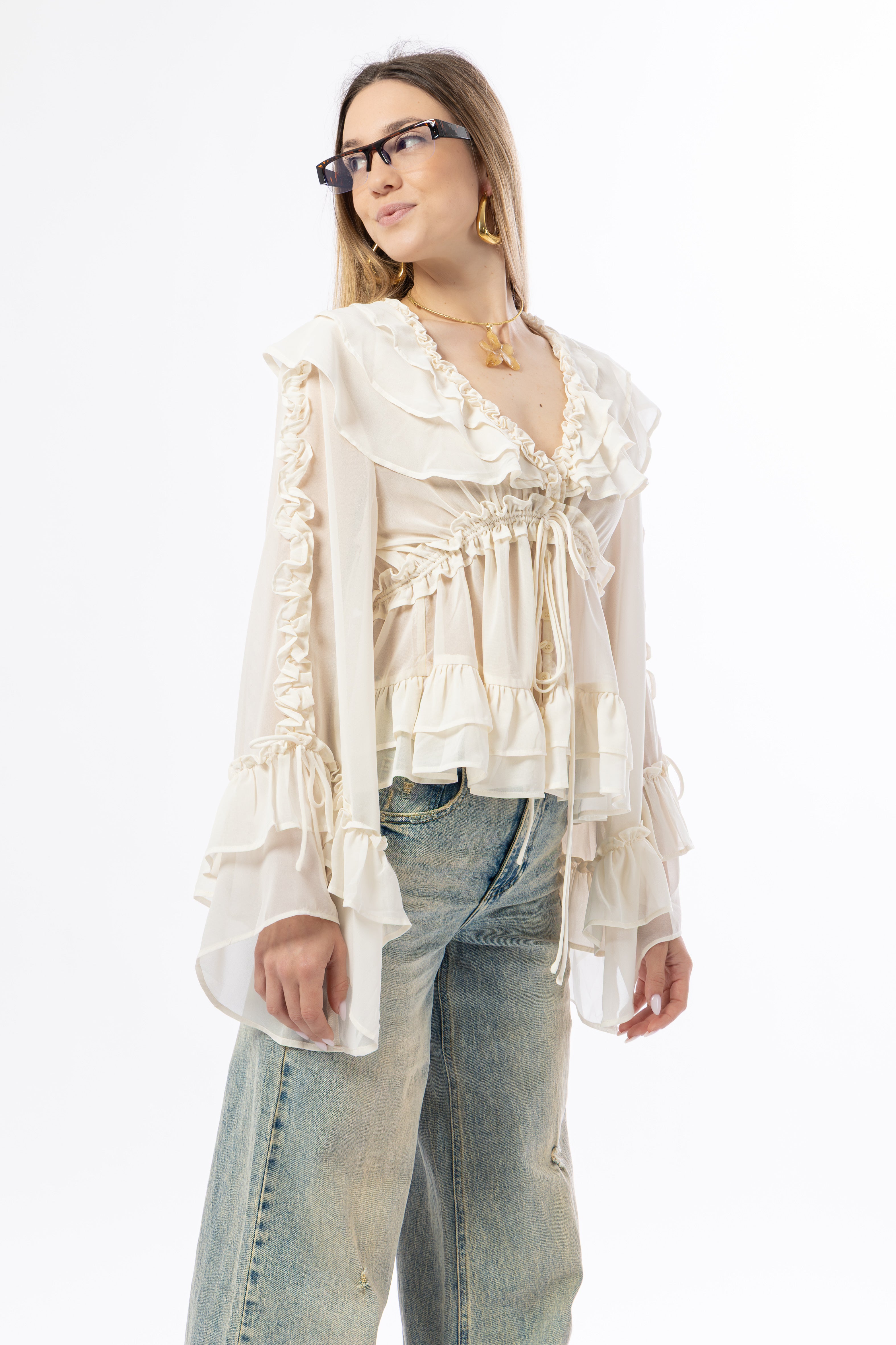 Blusa balze burro