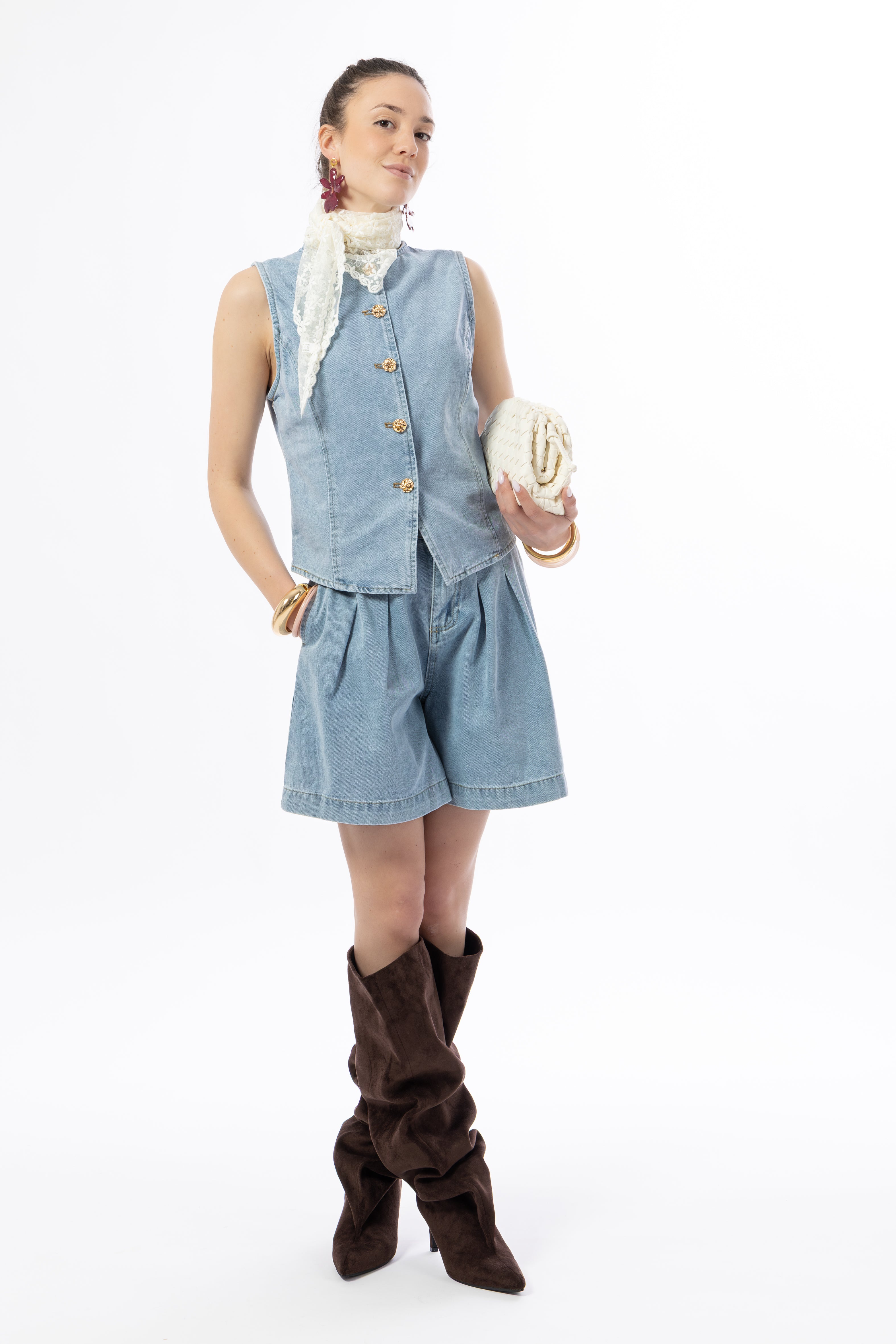 Coordinato denim chiaro