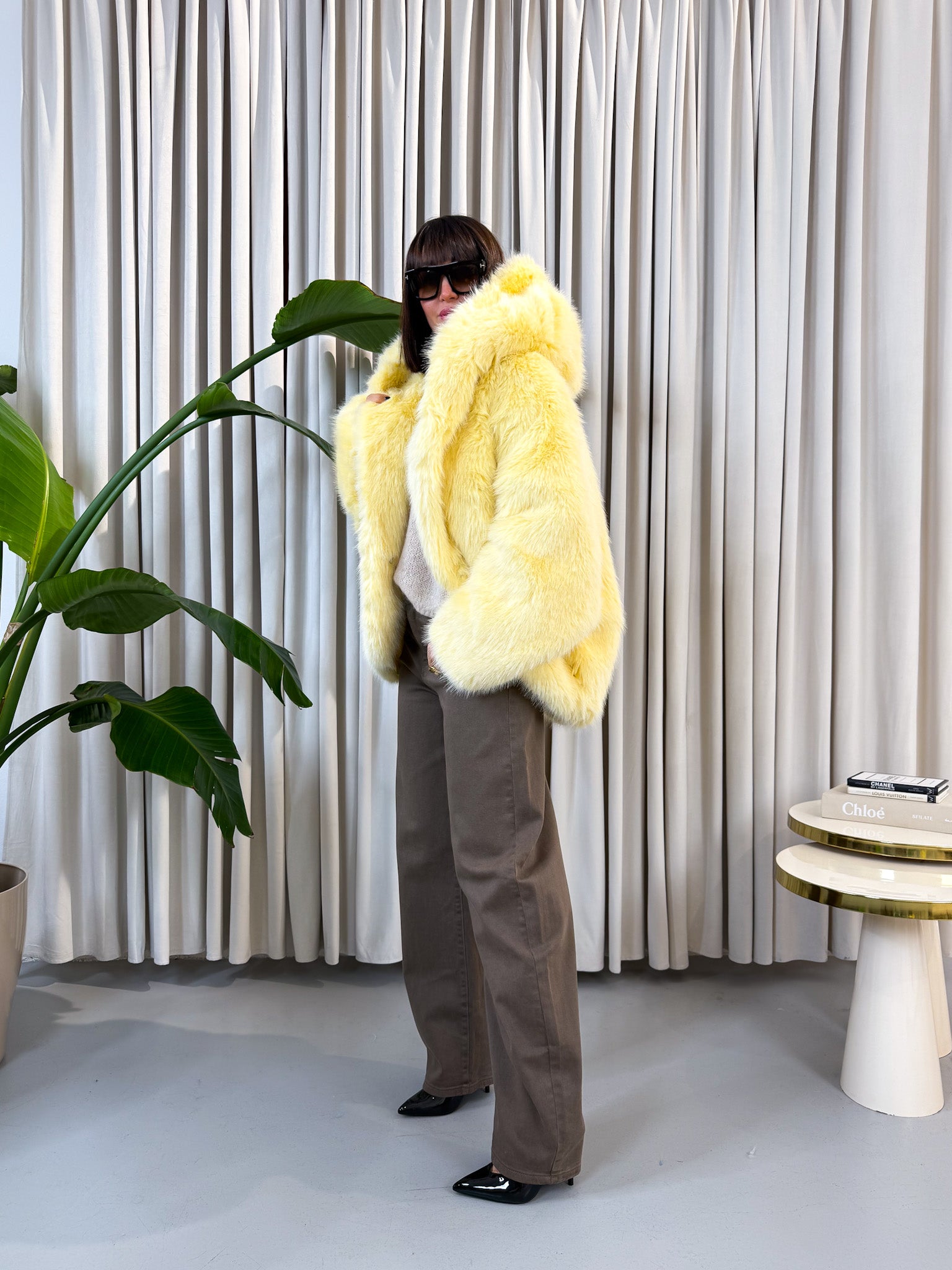 Jeans ballon caramel