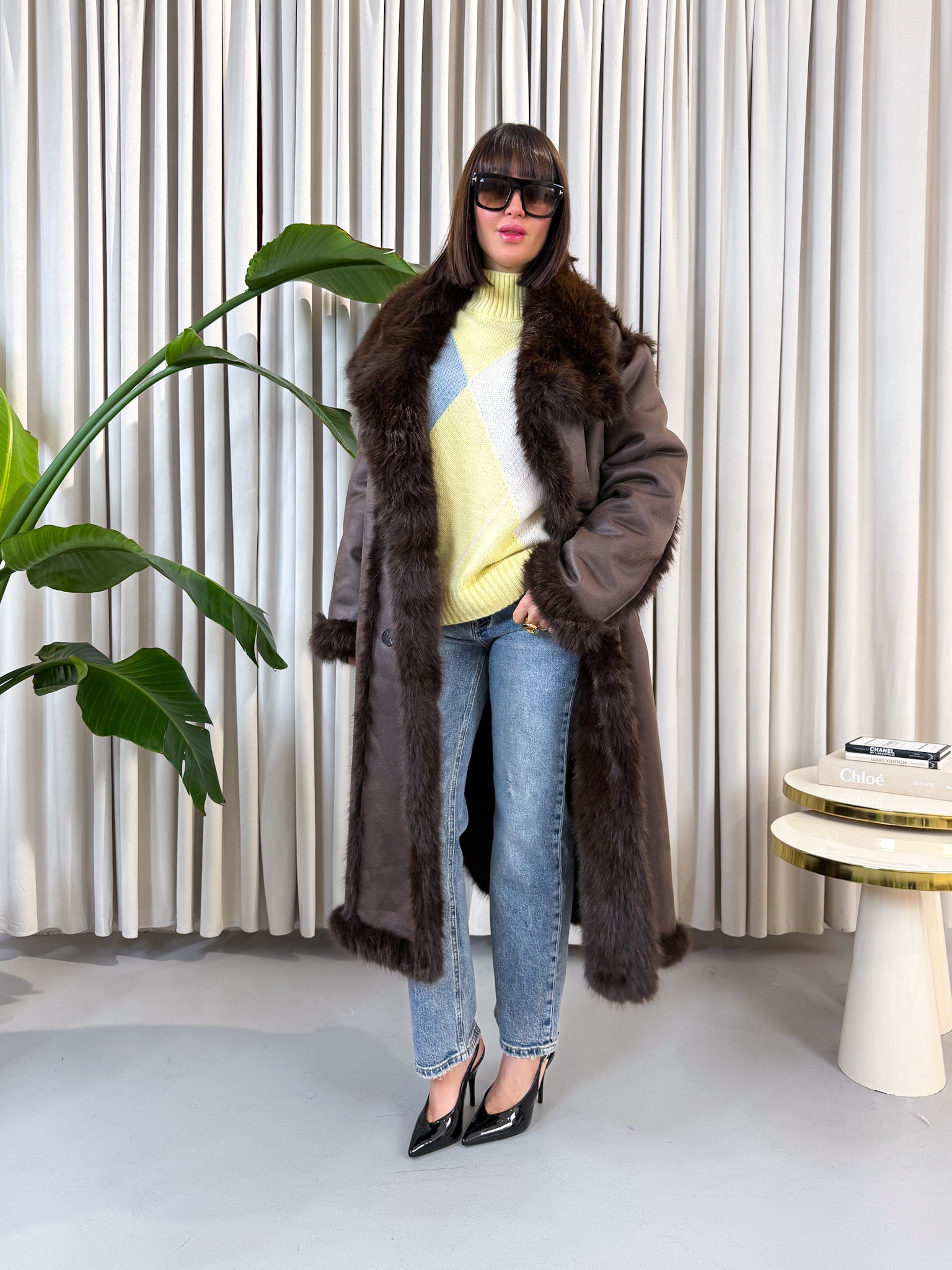 Eco montone lungo reversibile