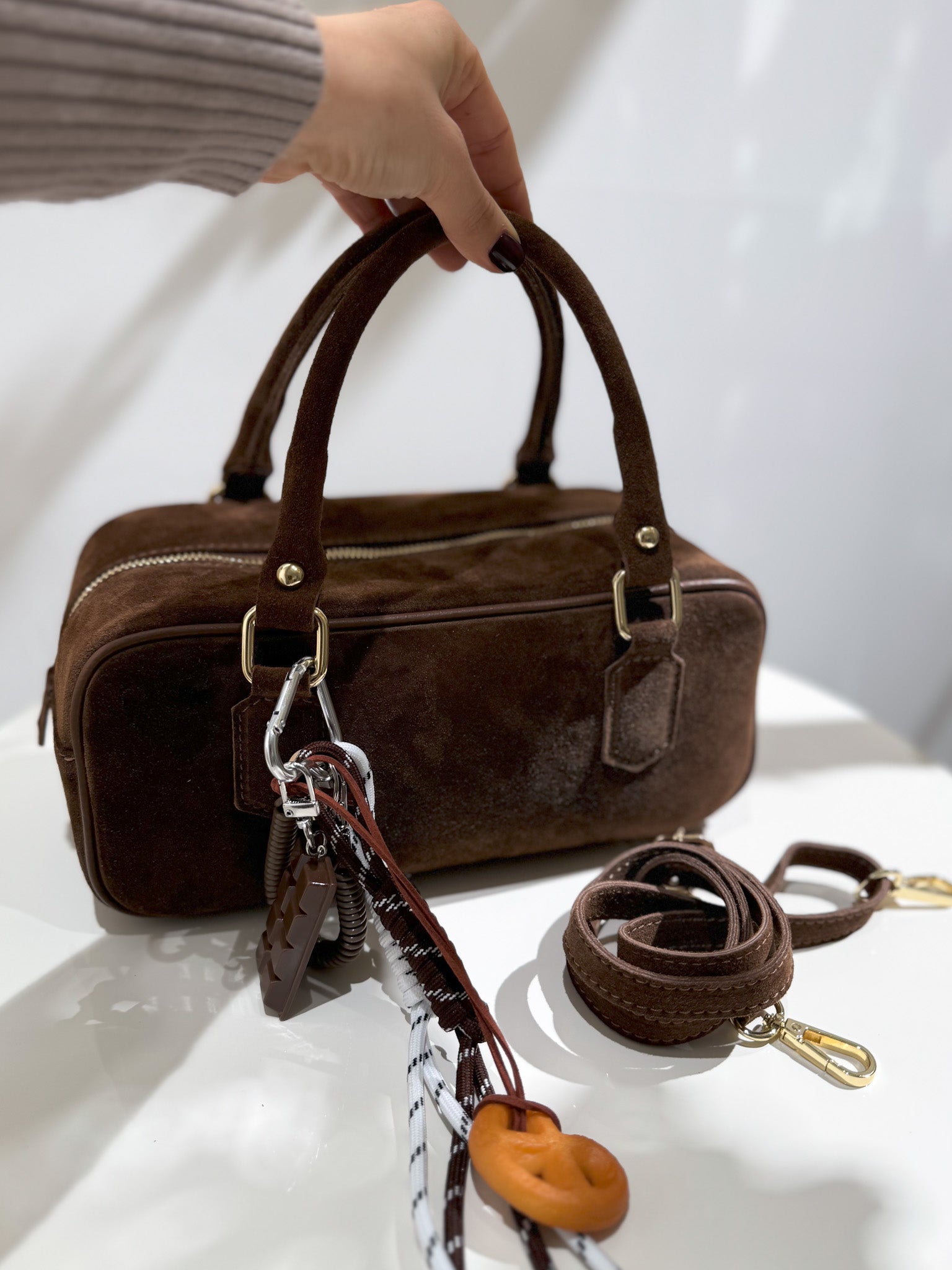 Borsa Nina in suede