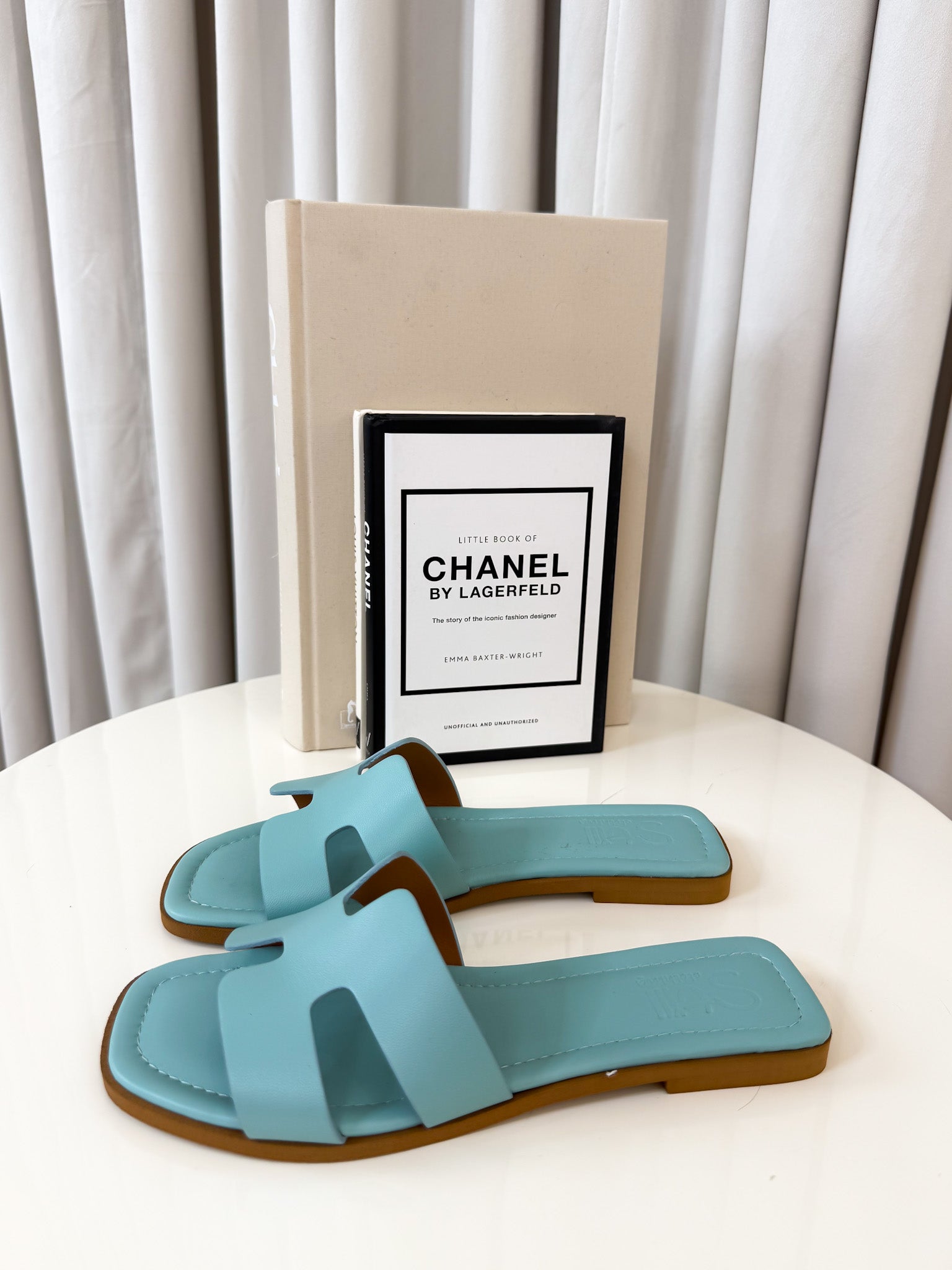 Ciabattina in pelle tiffany