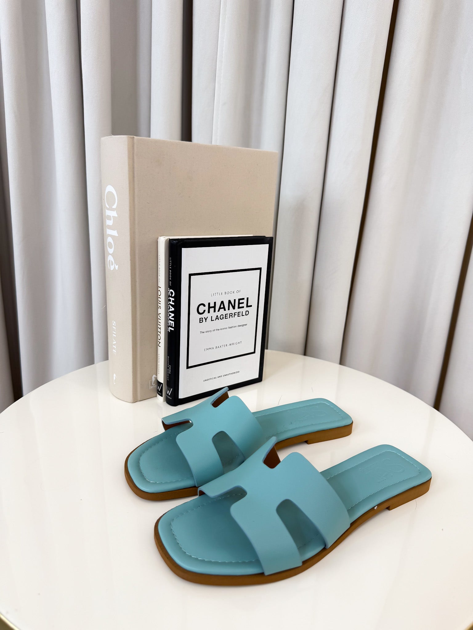 Ciabattina in pelle tiffany