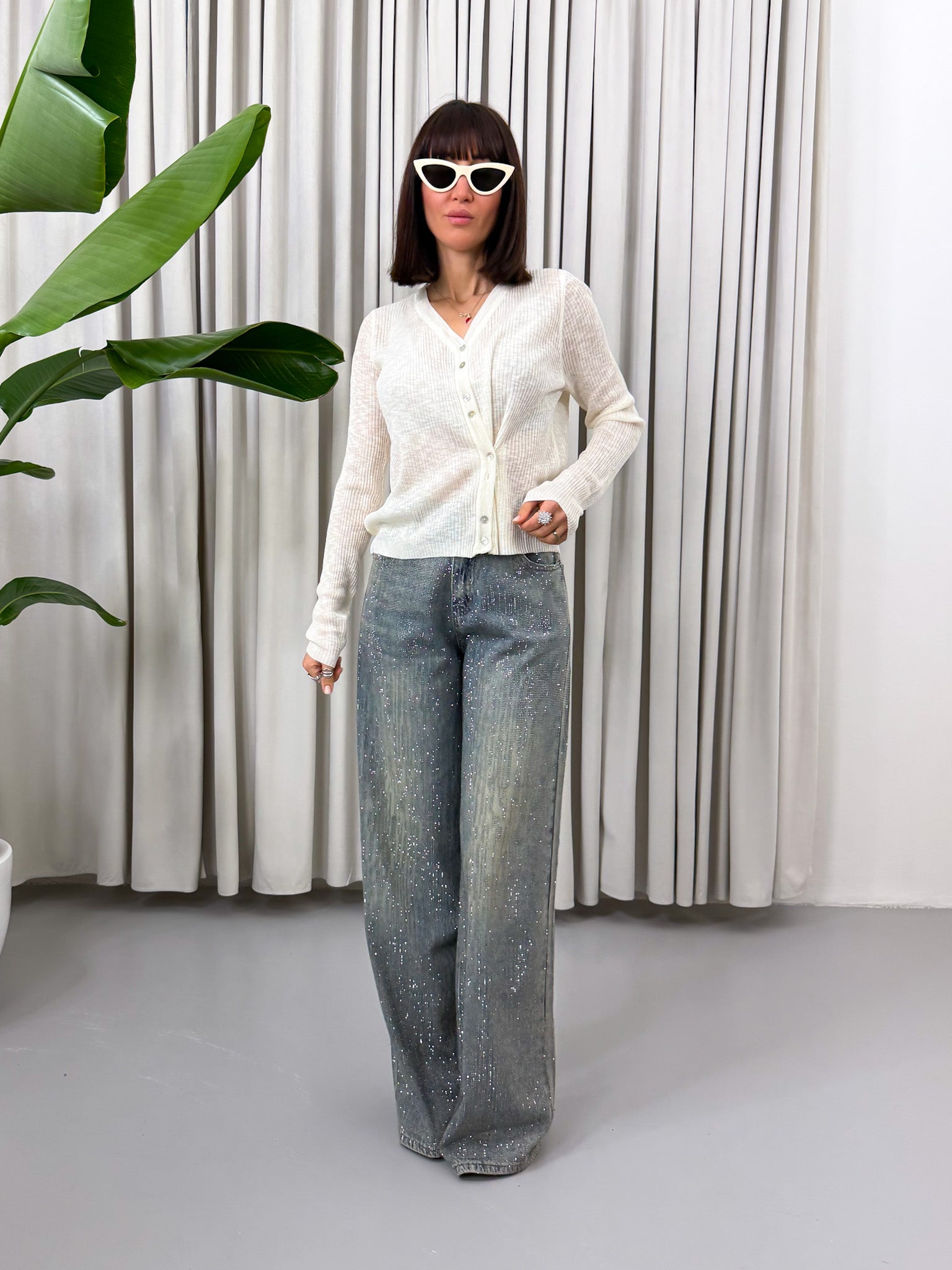 Cardigan asimmetrico