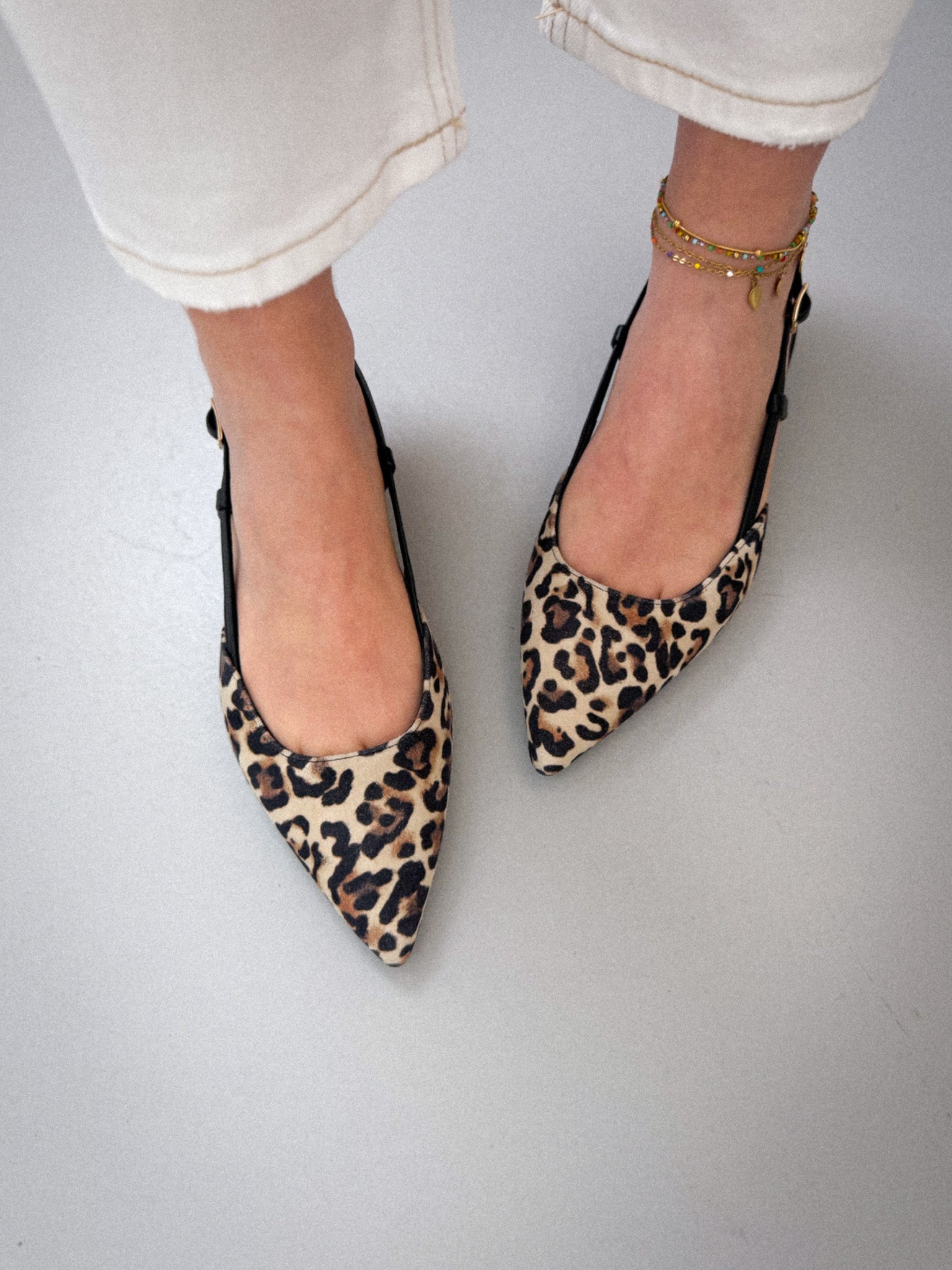 Slingback animalier