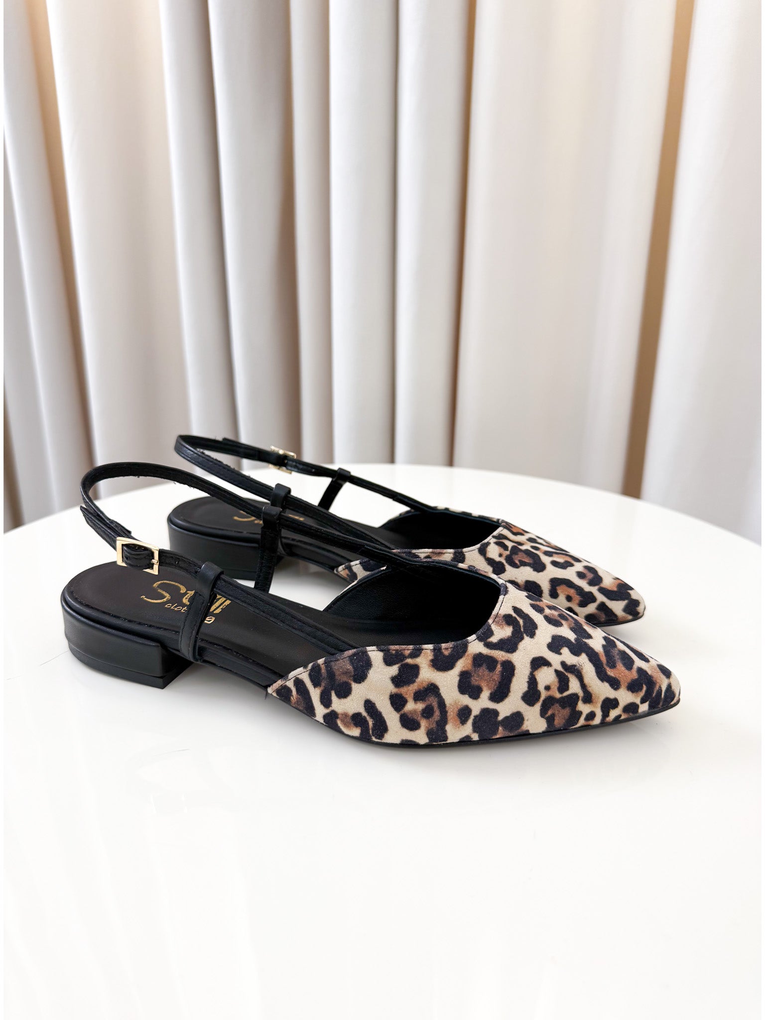 Slingback animalier