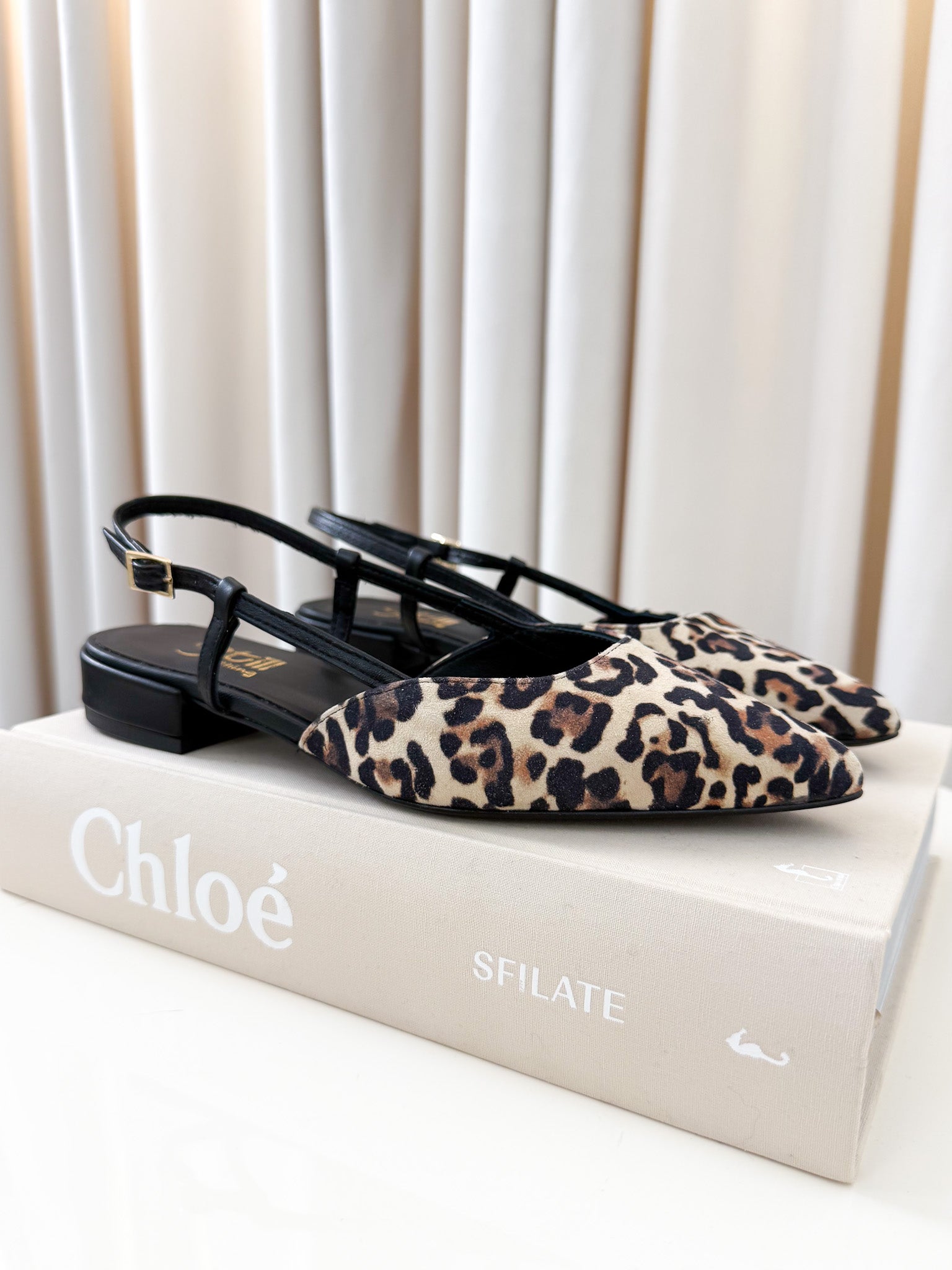Slingback animalier