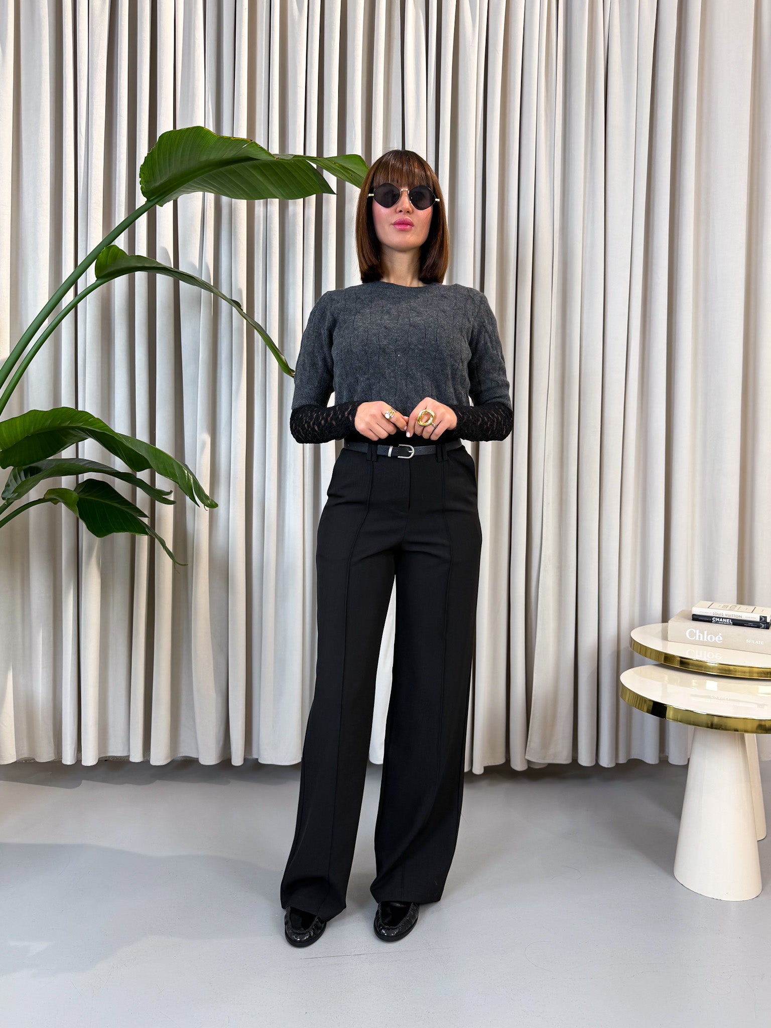 Pullover manica corta antracite