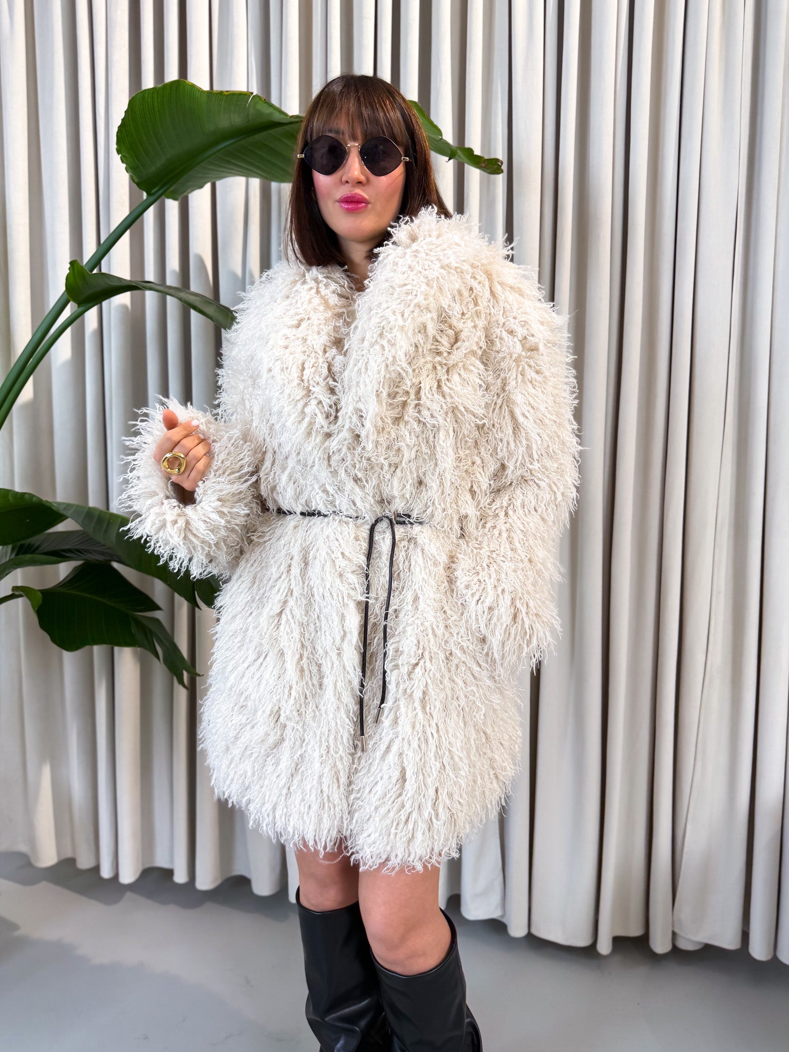 Eco- fur lungo Mongolia burro