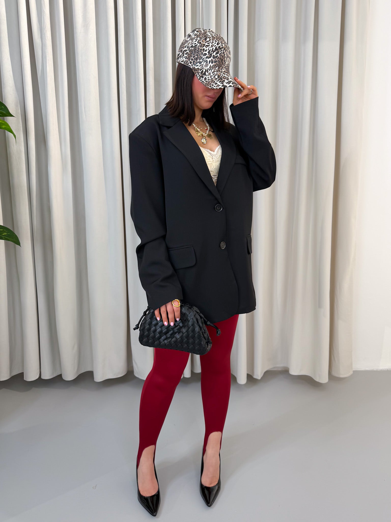 Blazer over nero