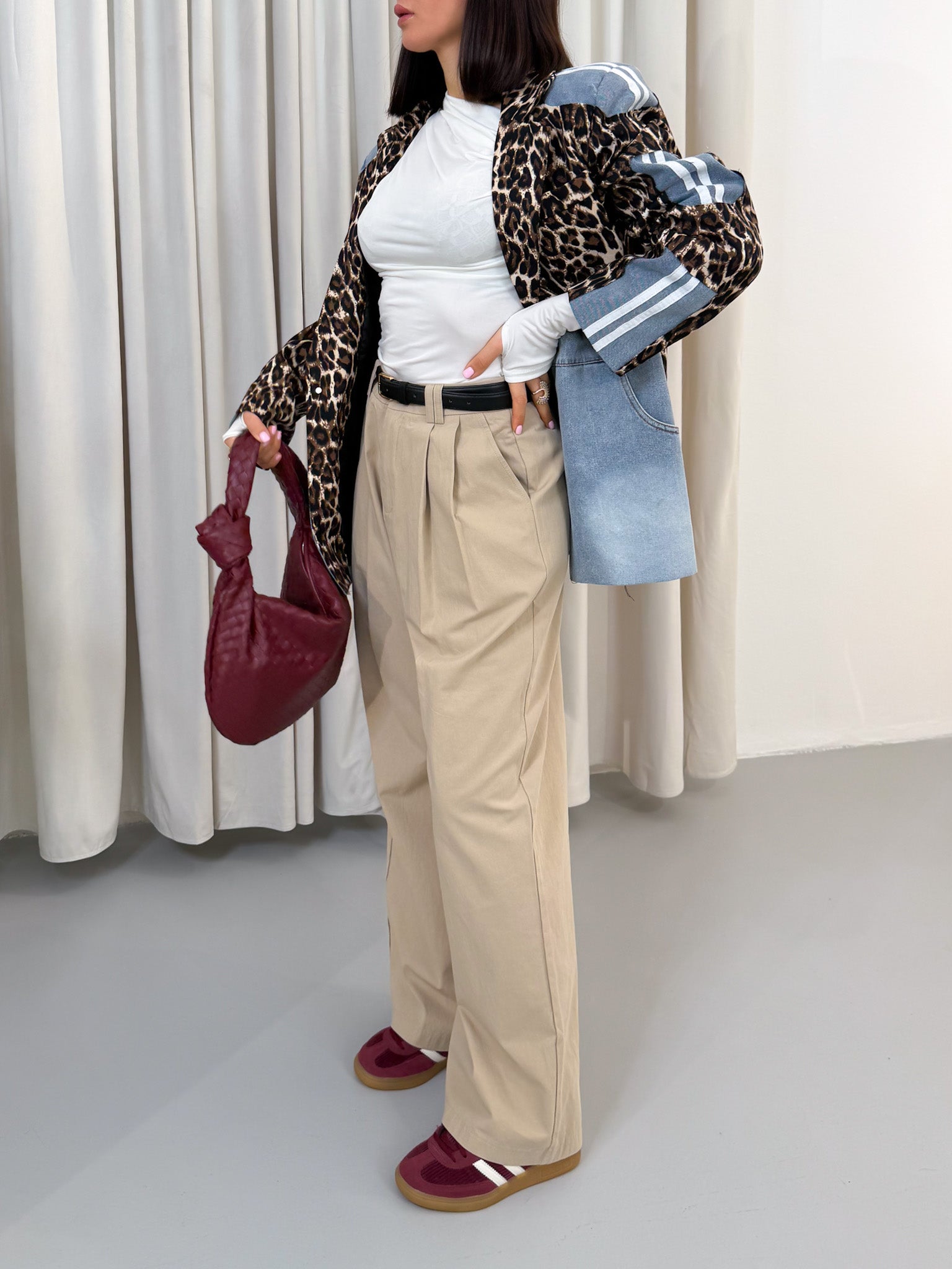 Pantalone sartoriale beige
